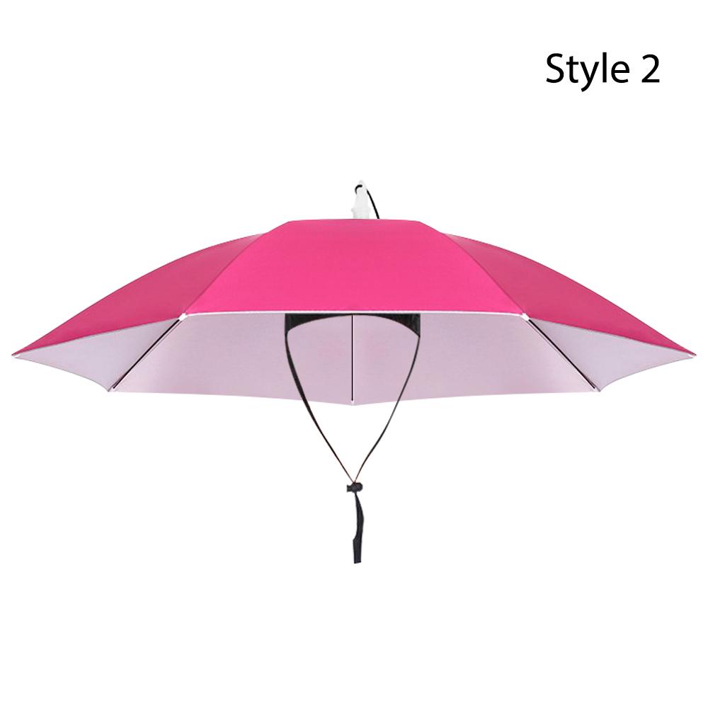 Дождевик Солнцезащитный Зонт Рыболовная Шляпа Двухслойная Ветрозащитная Голова Зонт Шляпа Рыболовные Инструменты