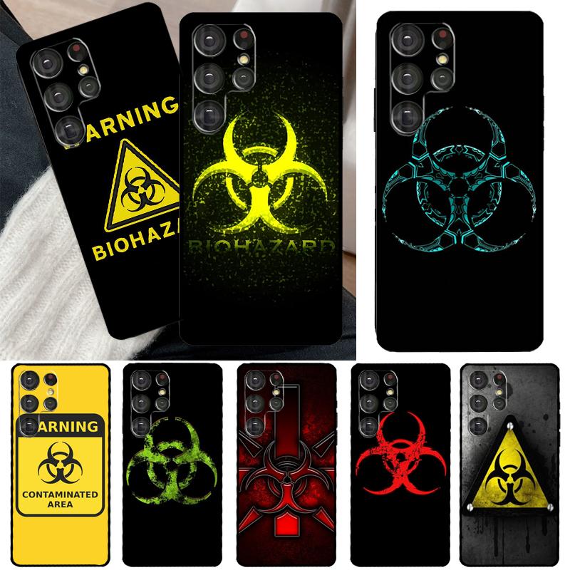 Символ Биоопасности Для Samsung Galaxy S23 S22 Ultra S21 S20 FE S8 S9 S10 Note 10 Plus Note 20 Ultra Чехол для Телефона