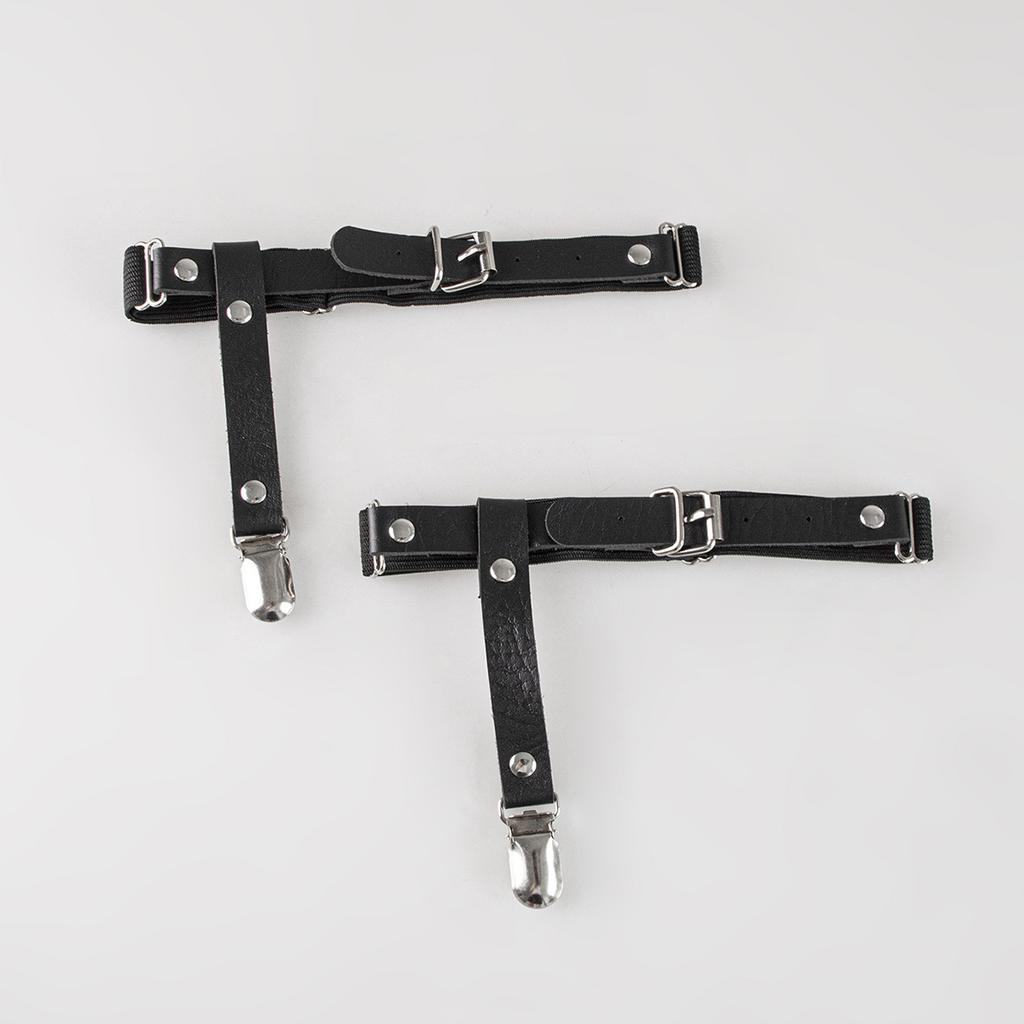 Новый черный панк женский подвяз и зажим для носков в стиле Spice Girl тысячелетия модные