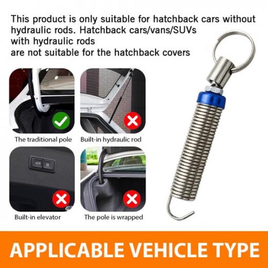 2XBlue Adjustable Car Trunk Automatic Remote Open Boot Lid Lifting Device Spring