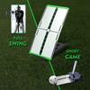 Зеркало для гольфа, выравнивание, тренировочное приспособление для точности и последовательности ударов, зеркало для отработки ударов в гольфе с сумкой для хранения для тренировок в помещении и на открытом воздухе