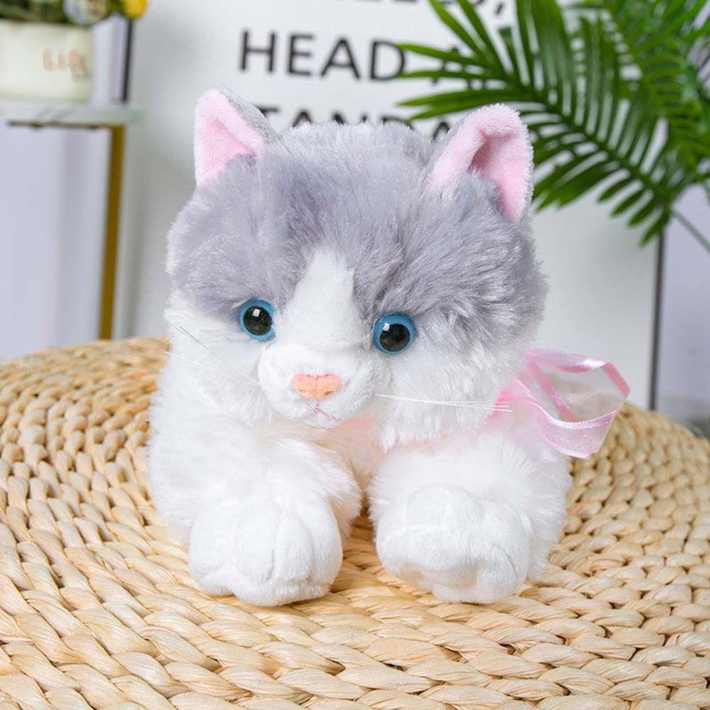 Sleep Toy Kitten Pillow Simulation Cat Plush Toy Cat Plush Doll Cat Stuffed Toys Plush Pillow