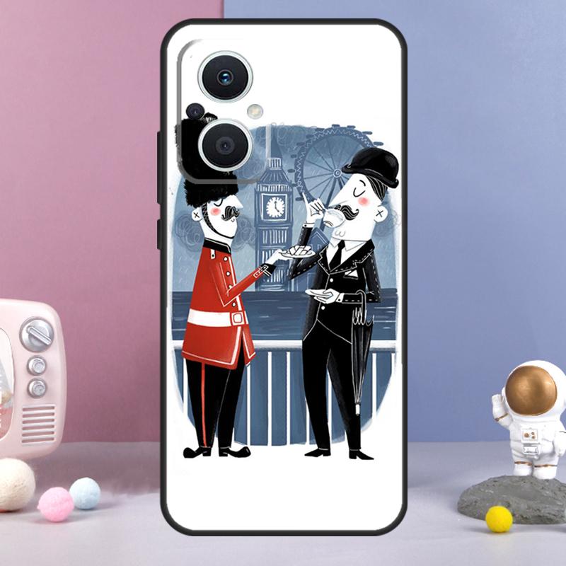 Лондонский Красный Автобус Биг Бен Чехол Для OPPO Reno 12 F 11F 13F 14F 10 11 13 14 Pro 7 8 Lite OPPO Find X9 X6 X5 X8 Pro Чехол