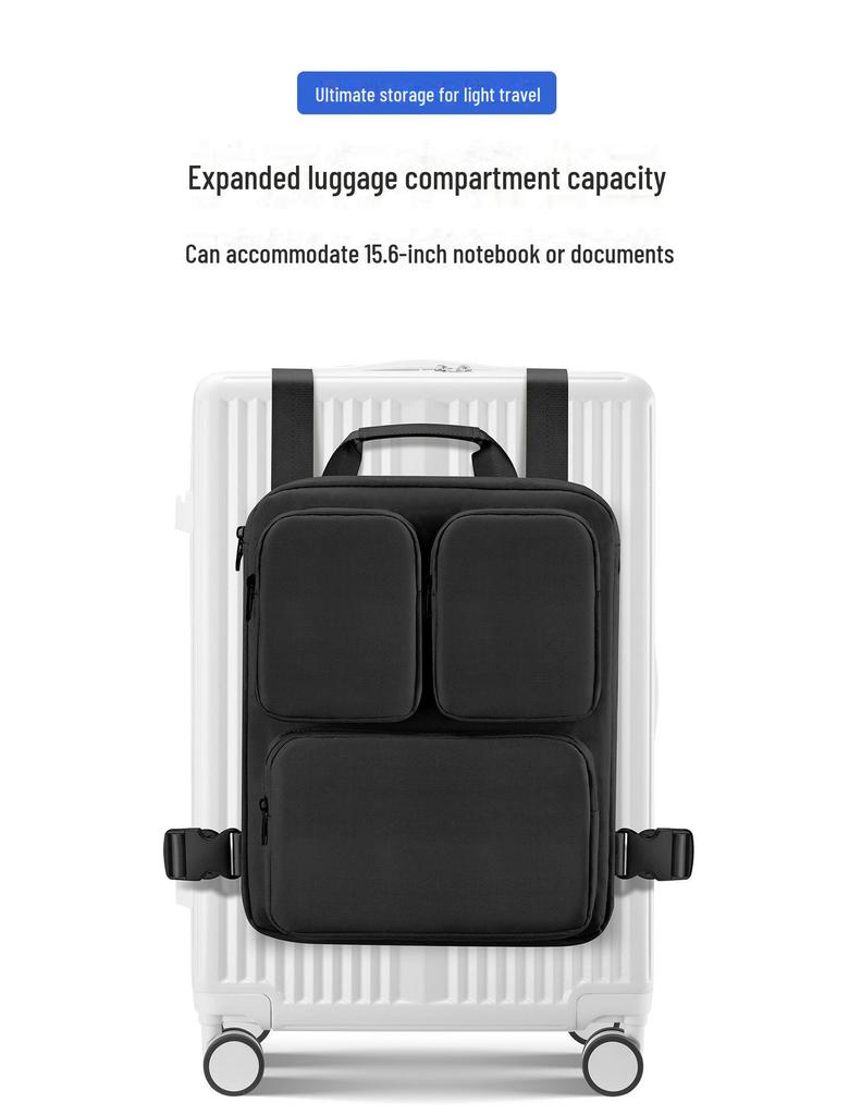 Легкий расширяемый рюкзак с жилетом-чемоданом