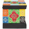 Storage Box Multicolored 40 x 30 x 30 cm Solid Mango Wood