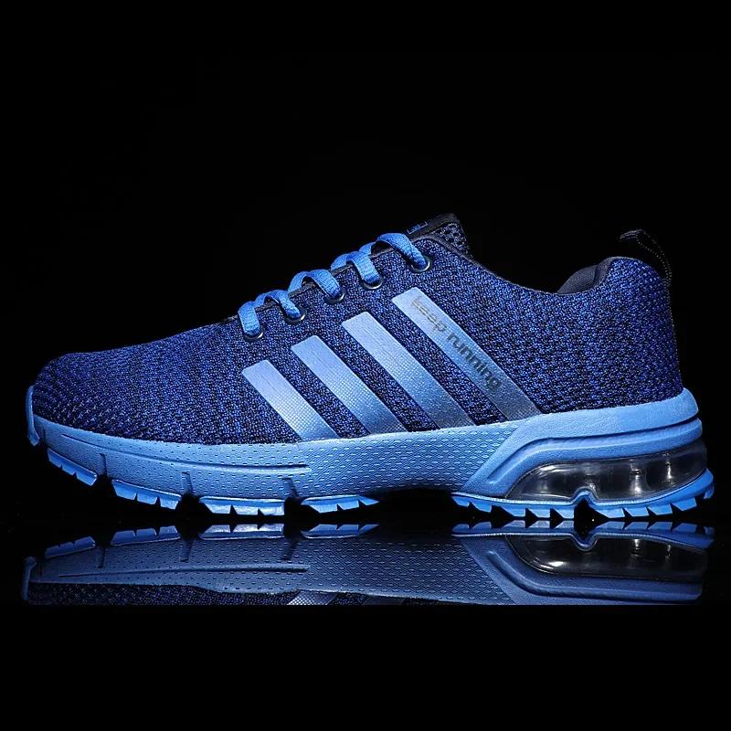 Обувь Мужские кроссовки Мужские кроссовки Подушка Мужские кроссовки Повседневная обувь для отдыха Синие кроссовки Мужские теннисные туфли для взрослых Теннисные туфли для мужчин