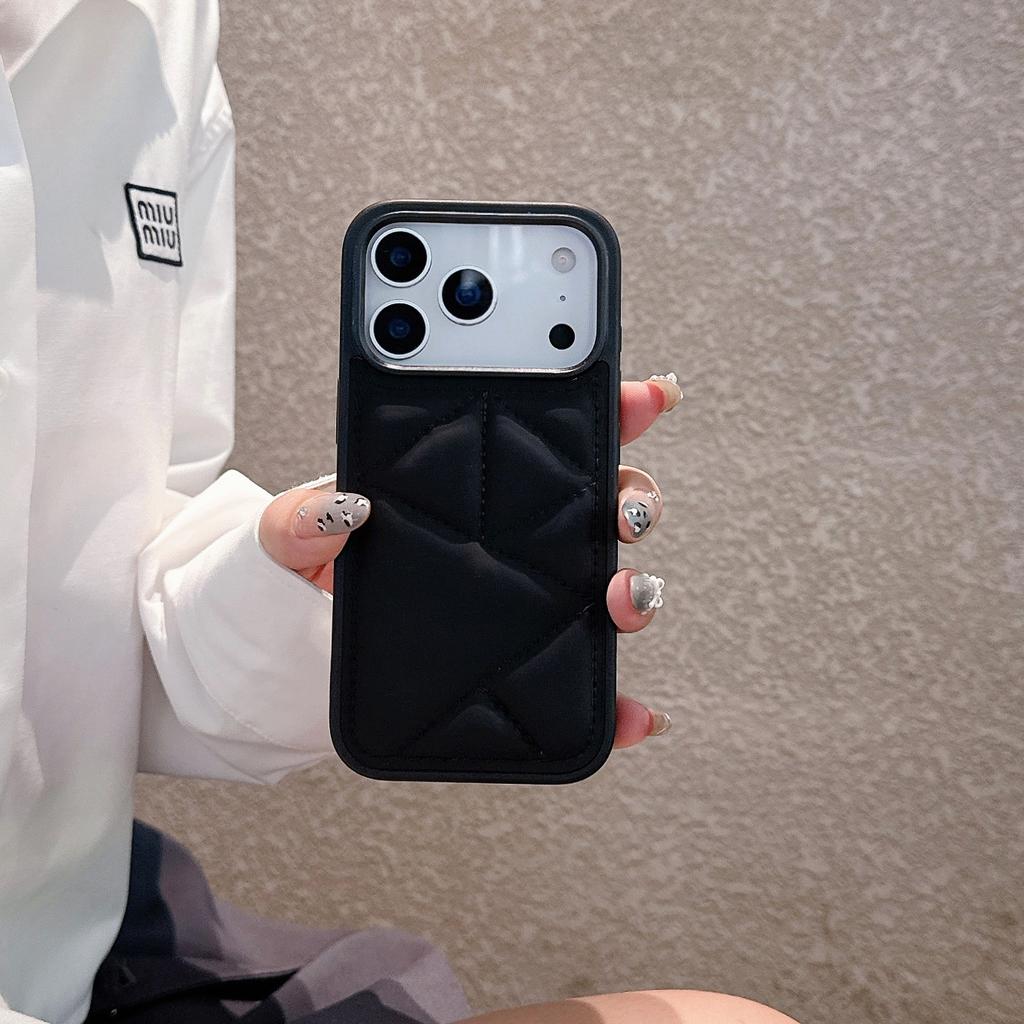Креативный чехол для телефона IPhone 17 Promax для Apple 16 Все включено Противоударный Треугольный Кожаный Чехол-куртка