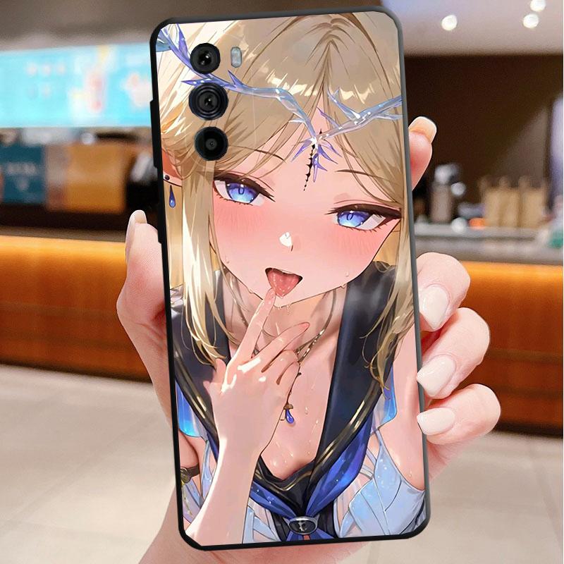 Phone Case For Motorola Edge 50 40 Pro 60 50 40 30 Ultra Neo Fusion Moto G Play G Stylus G Power G Anime Girl