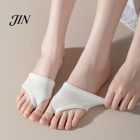 Flip Flop Socks Women Flip-Flop Socks, Cotton Open Toe Half Foot Low Cut Thongs Liner for Flops Clogs Slides Breathable