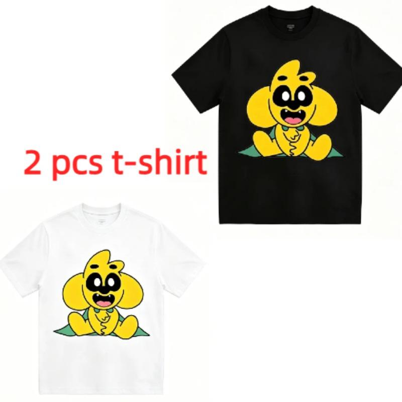 Cartoon Animal Dog Pattern Print Men's T-shirt Summer Men's and Women's Casual Fashion Tops Men's Short Sleeve T-shirt Oversize Clothing