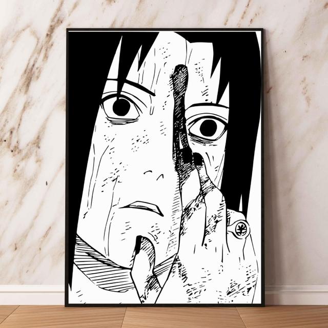 Холст Hd принты Натуто Учиха Саске Детская спальня украшения Современная гостиная изображение персонажа из мультфильма