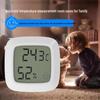 High-Precision Indoor/Outdoor Digital Thermohygrometer for Baby Room with Magnet & Dual Tape Mount