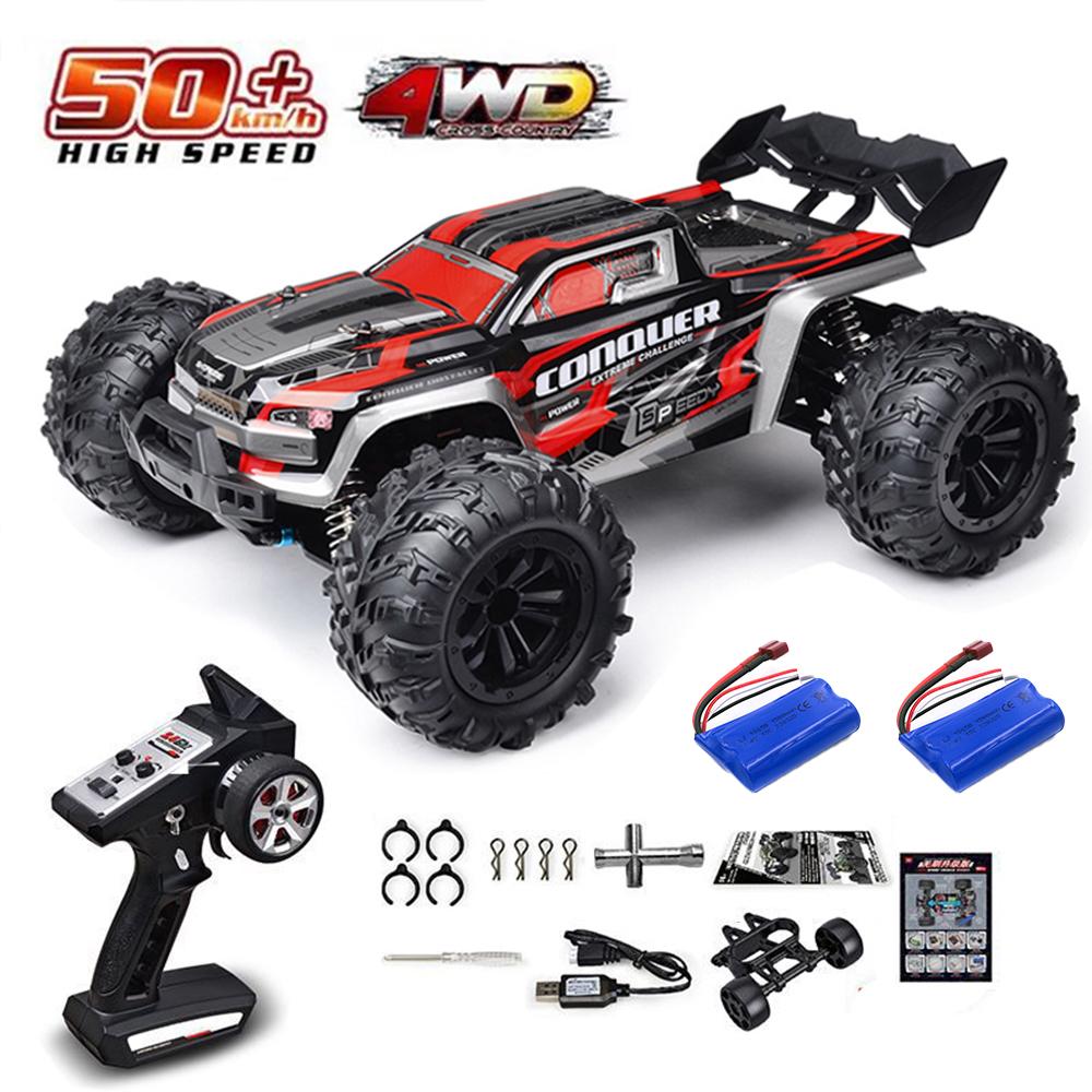 1:16 75 км/ч или 50 км/ч 4WD RC машинка с дистанционным управлением LED машинки высокоскоростной дрифт монстр-трак для детей против игрушек Wltoys 144001