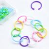 30Pcs Binding Ring Candy Hole Color Ring Plastic Binding Coil Binder Hoop Holder Tool