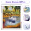 5D алмазная живопись Лебедь, полные круглые фотографии, стразы, мозаика, вышивка крестом, украшение для дома 30x40 см/12x16 дюймов