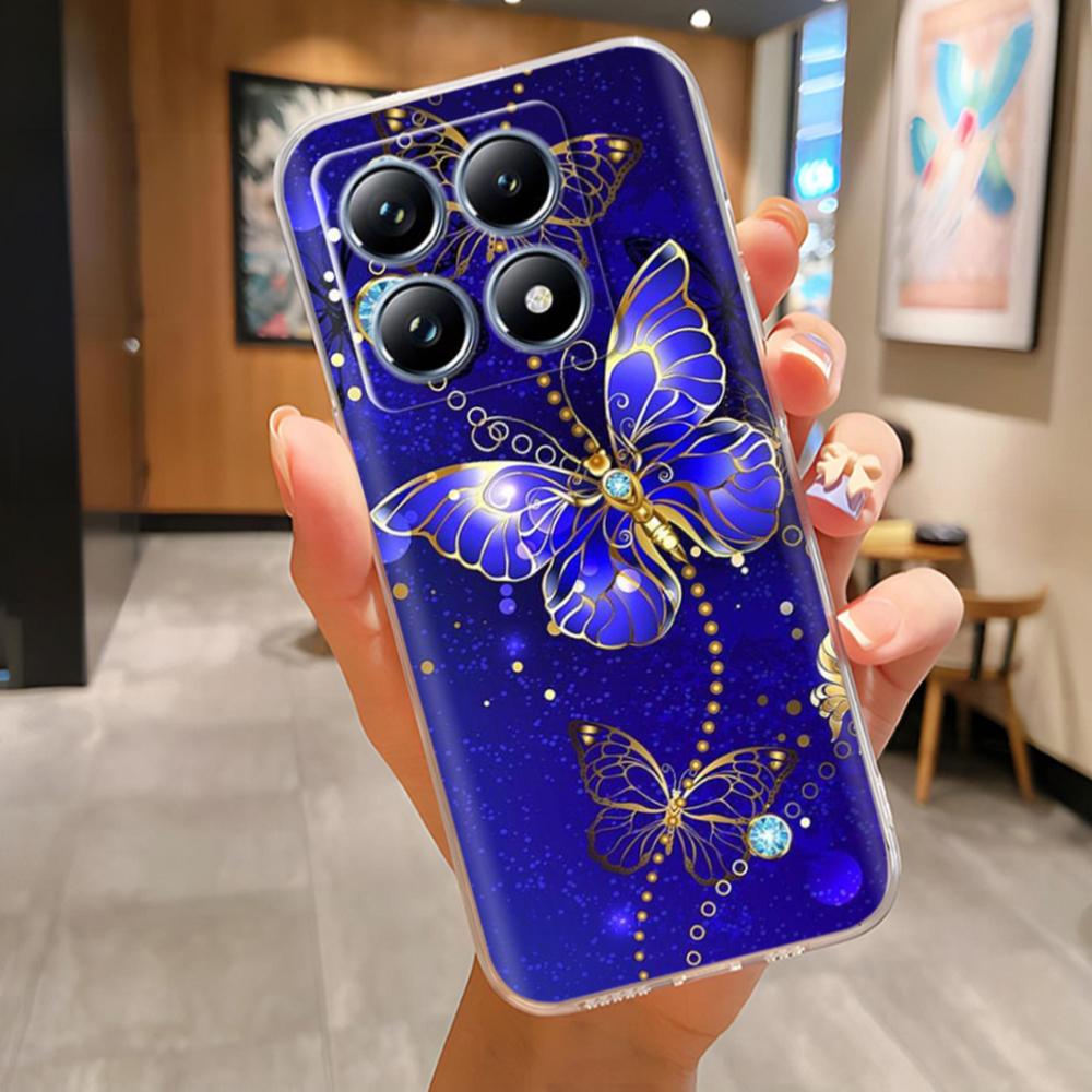 Для Xiaomi 14T Чехол Мягкий Силиконовый Прозрачный Противоударный Чехол для Телефона Для Xiaomi Mi 14t Pro Mi14T Легкая Задняя Крышка Funda Capa