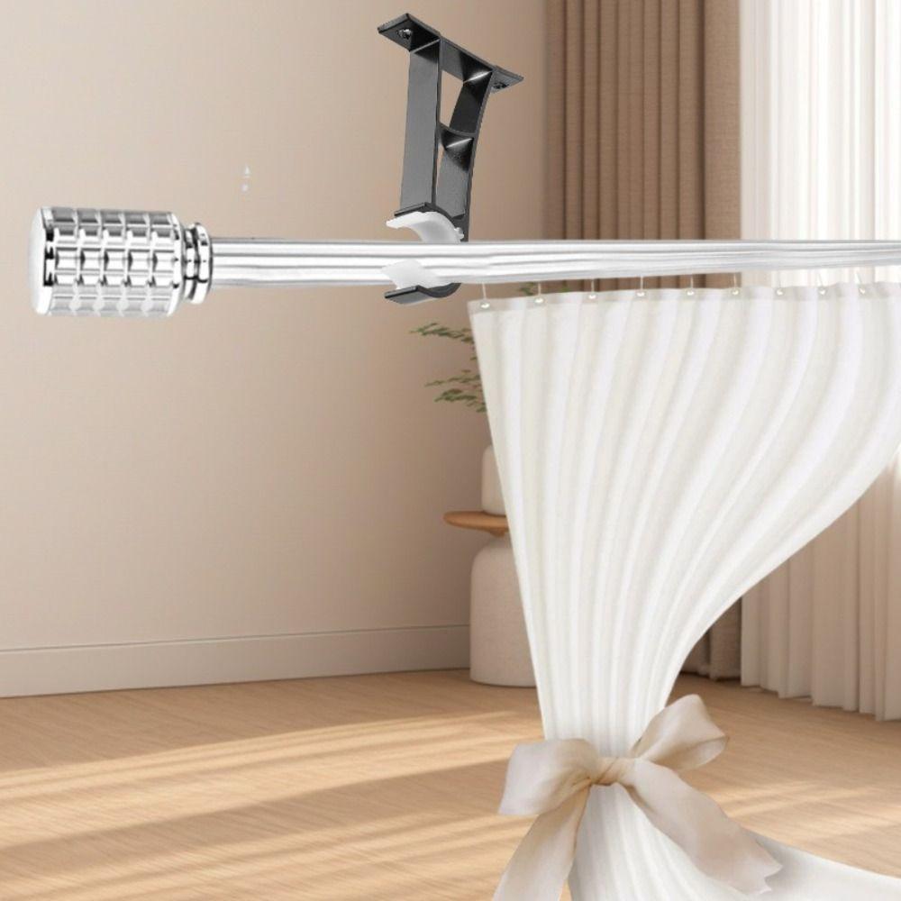 With Screws Curtain Rod Support Heavy Duty Curtain Fixing Clip Durable Window Hardware Tools