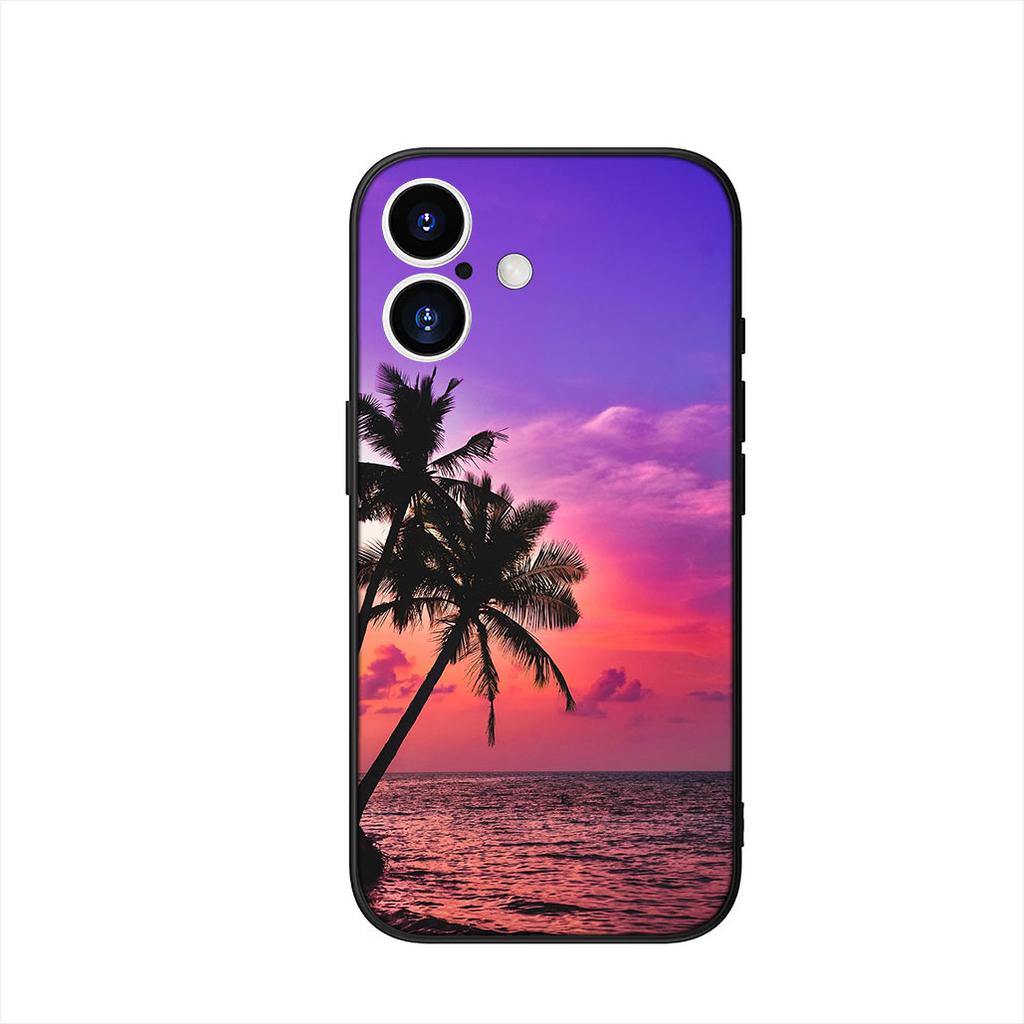 Phone Cover for Apple iPhone 17 16 15 11 Pro XS Max XR 6 7 8 Plus + SE 2020 5 16E Case Mountain Sea Beach Travel Ocean Casing