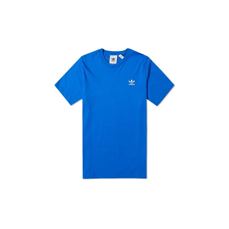 adidas Мужская футболка Originals Trefoil с круглым вырезом, короткий рукав, топ, темно-синий FN2838