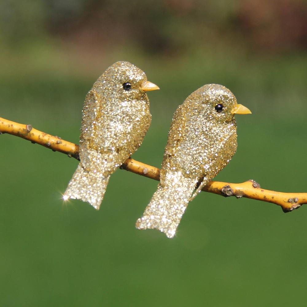 12шт мини-поддельные птицы искусственные птицы домашний декор рождественской елки