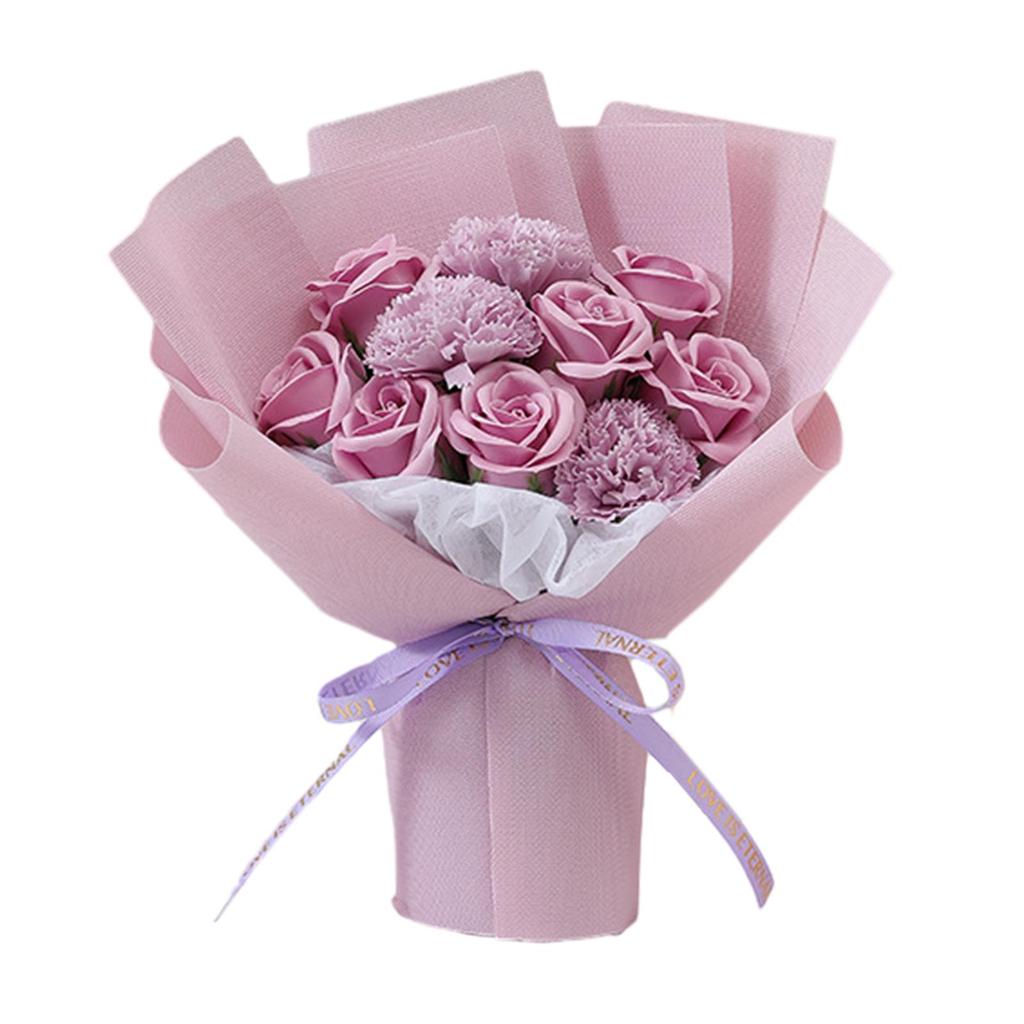 Букеты роз, центральный цветок из мыла для фестиваля, Дня матери, помолвки