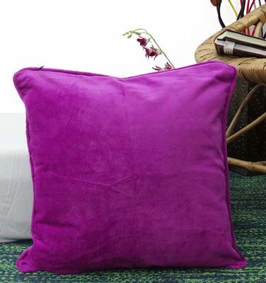 "Indian Cushion Cover Purple Velvet Home Bed D cor Throw Pillow Case 12" X