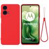 Для Motorola Moto G24 Power Чехол для мобильного телефона из жидкого силикона Мягкая подкладка Защита от царапин Задняя крышка