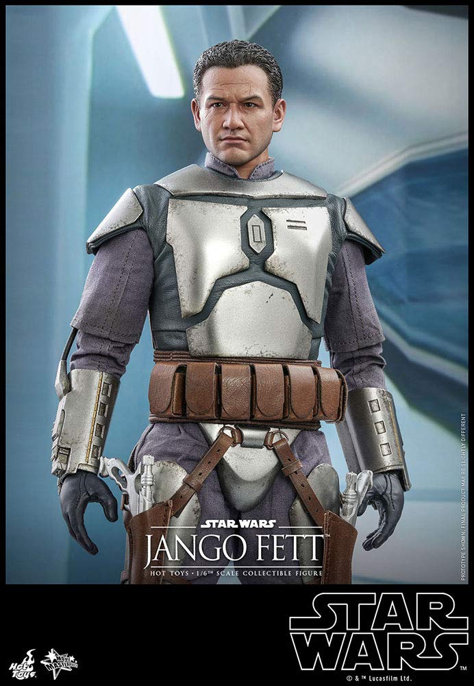 Hot Toys Movie Masterpiece Звездные войны Эпизод Атака клонов Джанго Фетт Масштаб Синий II 1/6 Фигурка,