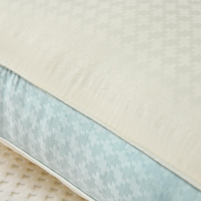 Двухцветная лоскутная подушка для сна, подушка для шеи, подушка из волокна для отеля, подушка для сна, подушка для сна