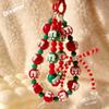 Christmas Bag Pendant Keychain Beaded Phone Lanyard Lovely Phone Charm Rope