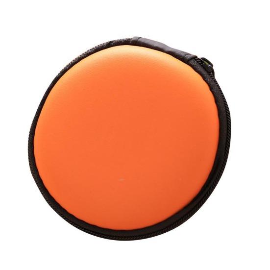 Мини Портативная Круглая Сумка для Хранения Кабеля Наушников, USB-Кабеля для Передачи Данных, Чехол на Молнии