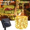 32m/22m/12m/7m Solar LED Light Outdoor Festoon Lamp Garden Fairy Light String Waterproof Christmas Garland Yard Decoration