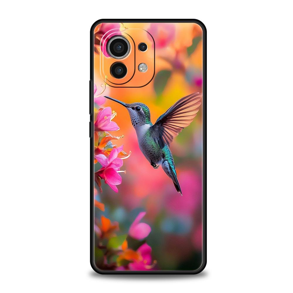 Чехол для телефона с колибри для Xiaomi Mi 15 14 13 12 11 Lite 14T 13T 12T 11T Pro Poco X7 X6 X5 X3 Pro F6 F5 F4