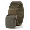 New Unisex Canvas Tactical Belt - No Metal Buckle, Woven Design, Ideal for Military Training.