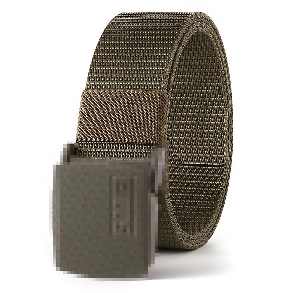 New Unisex Canvas Tactical Belt - No Metal Buckle, Woven Design, Ideal for Military Training.