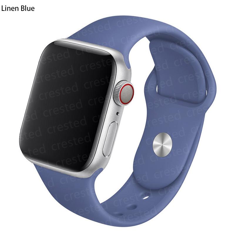 Силиконовый ремешок для Apple Watch Band 41 мм, 44 мм, 38 мм, 45 мм, 40 мм, 42 мм, дышащий ремешок для часов, браслет iWatch series 7, 6, 5, 4, 3, 2, 1