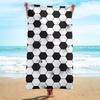 Portable Football Print Beach Towel Soft Shower Towel Creative Quick-Dry Beach Scarf  Beach
