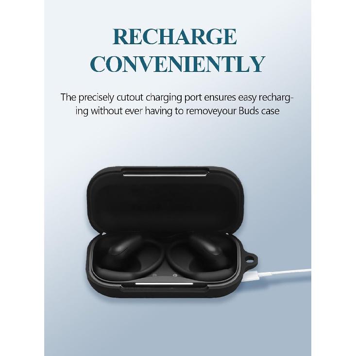 Case for Soundcore AeroFit 2 Pro Earbuds 2026 NEW, WUNIAK Soft Silicone Protective Portable Scratch Shock Resistant Shell with Cleaner Kit &