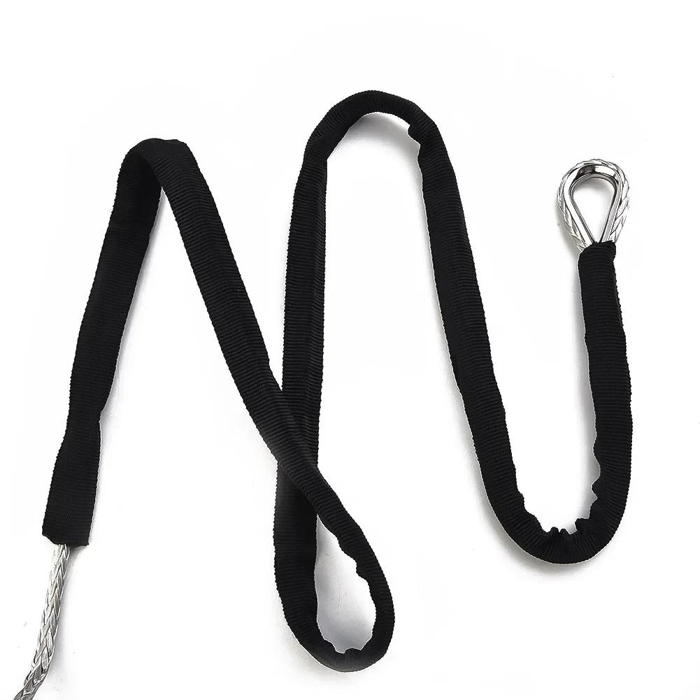 1 шт. 15 м автомобильные лебедочные тросы ATV UTV Strength Synthetics лебедочные тросы тросы буксировочные шнуры с оболочкой серые внешние аксессуары