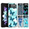 Cute Butterfly Fashion Phone Case For Samsung Galaxy Z Flip3 Flip4 Flip5 Shell For Z Flip 3 Flip 5 4 5G Hard Folding Cover
