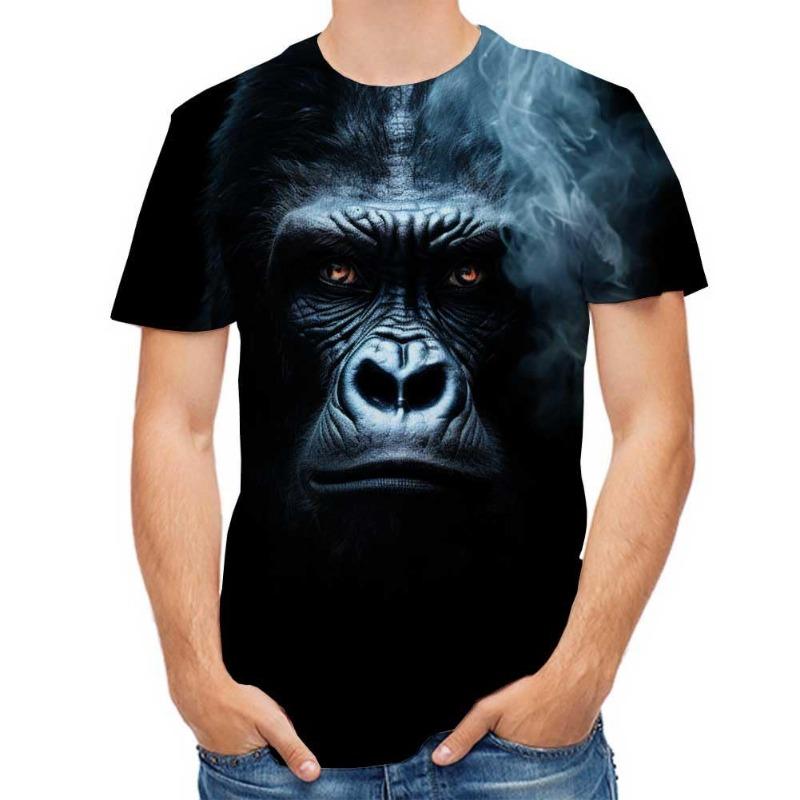 Мужская футболка повседневная с 3D-принтом в виде черепа, летняя повседневная футболка с коротким рукавом