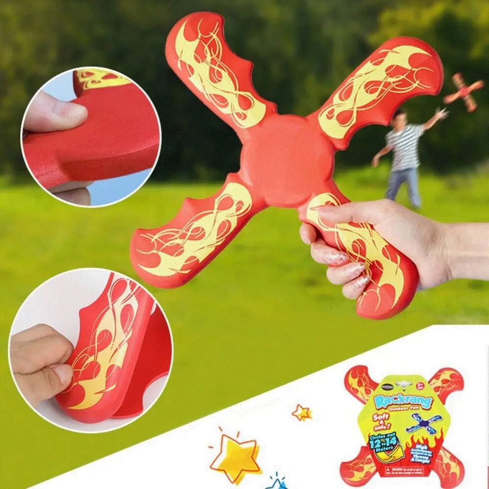 Soft Flying Boomerang Interactive Four-leaf Cross Flying Disc Children Boomerang Outdoor Toys
