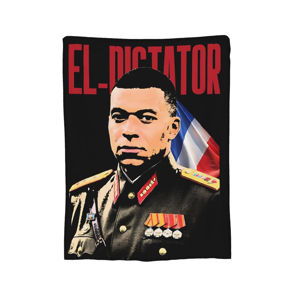 Pipini M-Mbappes Novelty Football Fleece Throw Blankets Funny Blankets for Sofa Bedroom Warm Bedroom Quilt,