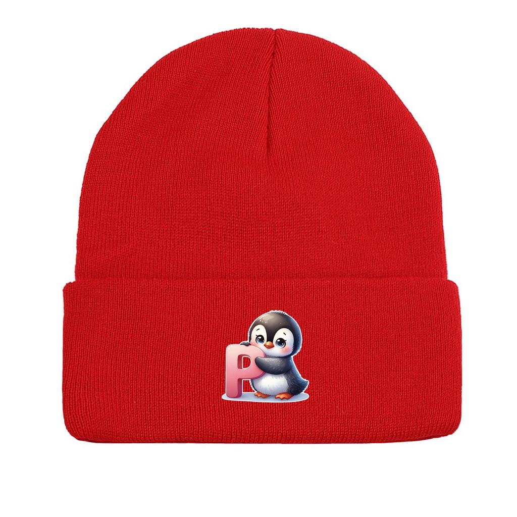 1 шт., вязаная шапка с буквами алфавита от A до Z и принтом животных, 260 вязаных шапок на выбор, для мужчин и женщин