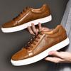 New Men Shoes Genuine Leather Casual Shoes Fashion Sneakers British Style Cow Leather Men Shoes New Men Sneakers