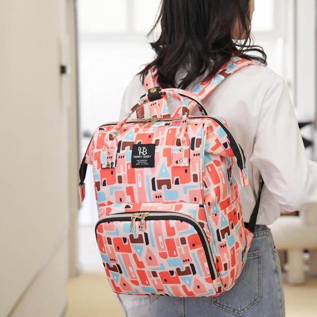 Многофункциональная сумка для мамы, рюкзак для мамы и ребенка с принтом, новая модная дорожная повседневная сумка, разделительная сумка для хранения влажной и сухой воды