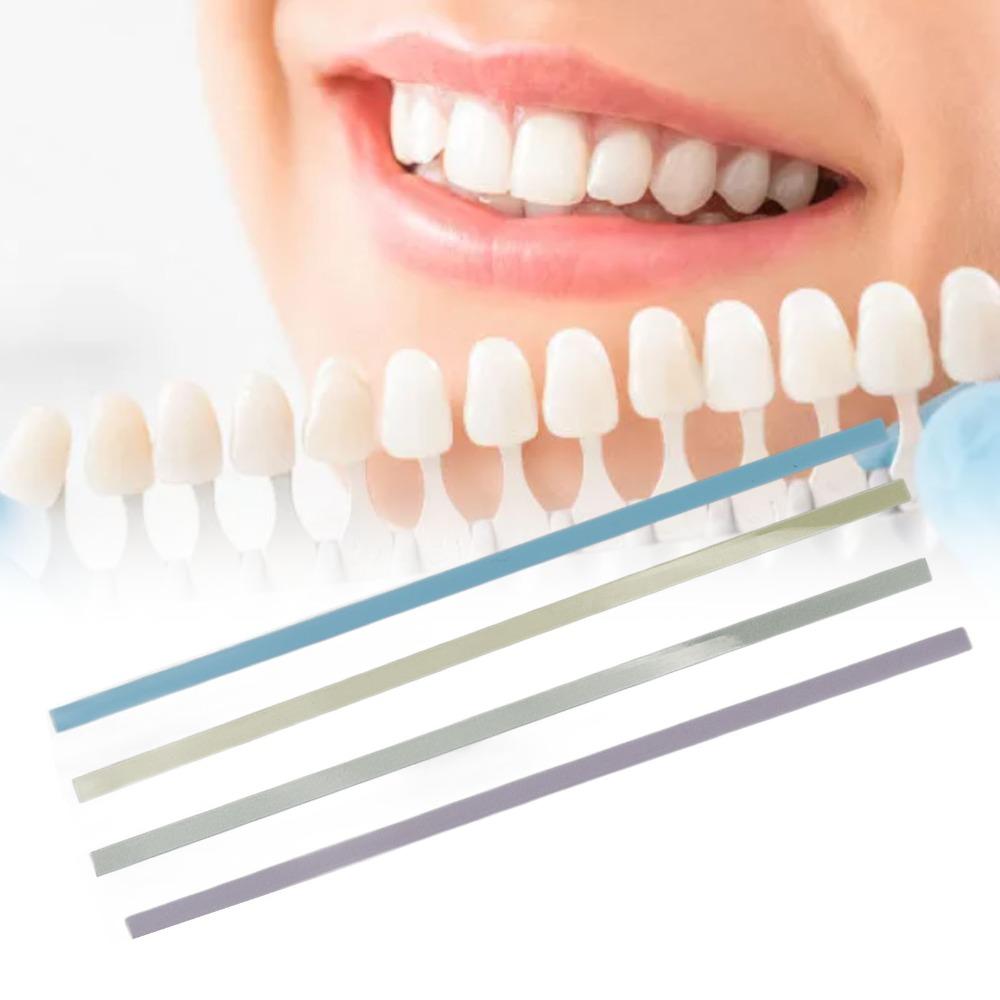 60PCS Portable Dental Polishing Strips Plastic Tooth Sanding Strips Personal Grooming