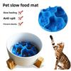 Round Silicone Cat Anti-Choking Slow Feeder Licking Mat with Suction Cup