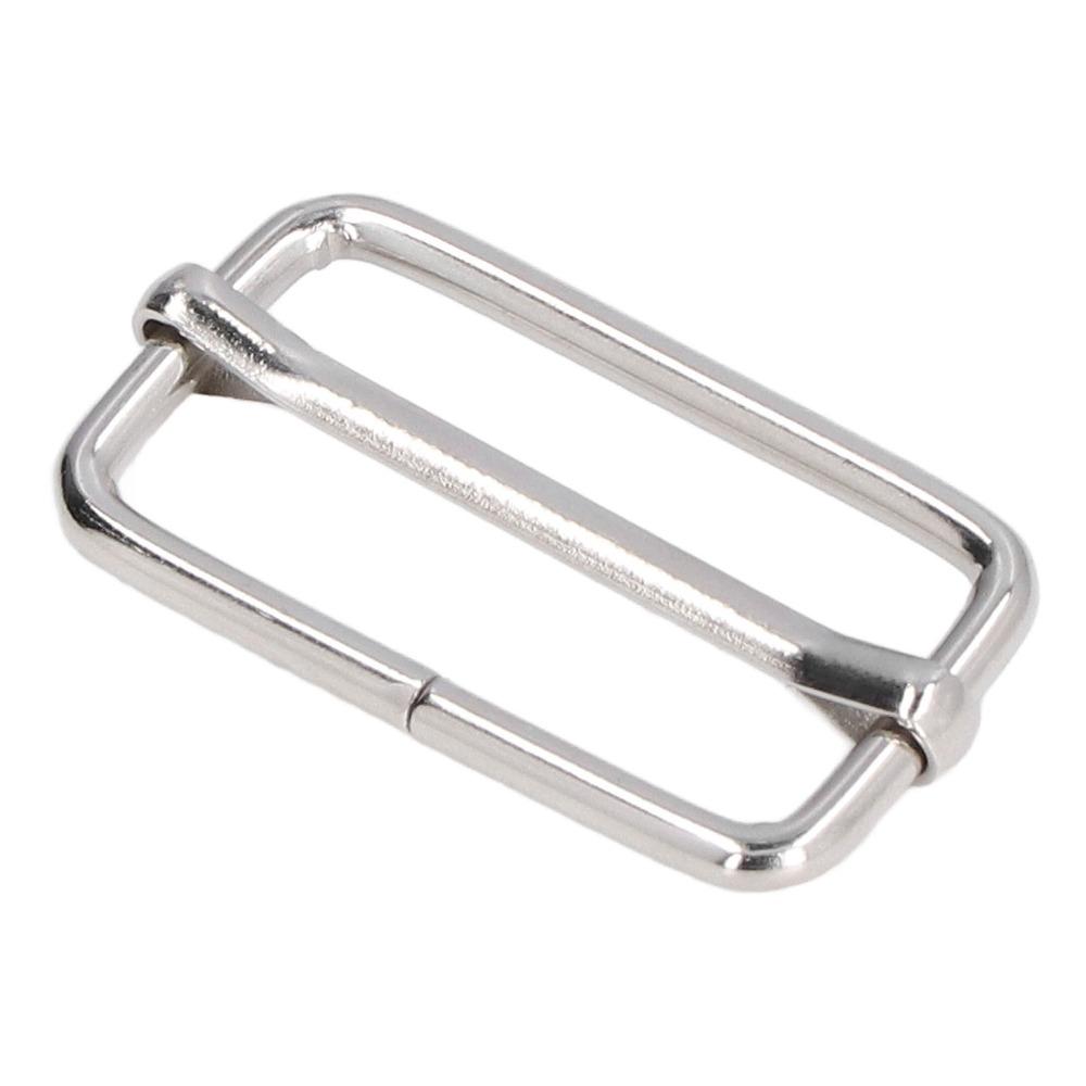 50pcs Silver Tri-Glide Buckle Rectangle Shape Adjustable Strap Buckle For Fasteners