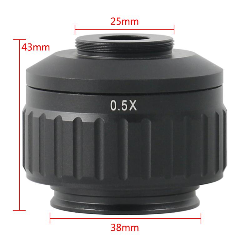 CTV 0.5X Регулируемый по фокусу адаптер-кольцо C-mount M38 38 мм для нового типа тринокулярного стереомикроскопа, порт для камеры